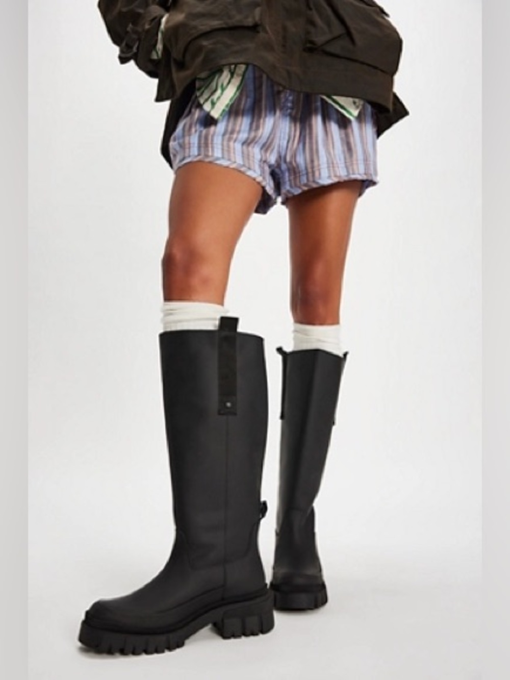 NWT Barbour Saidie Tall Boots in Black